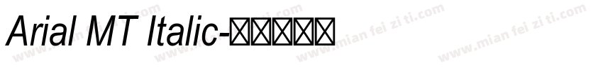 Arial MT Italic字体转换